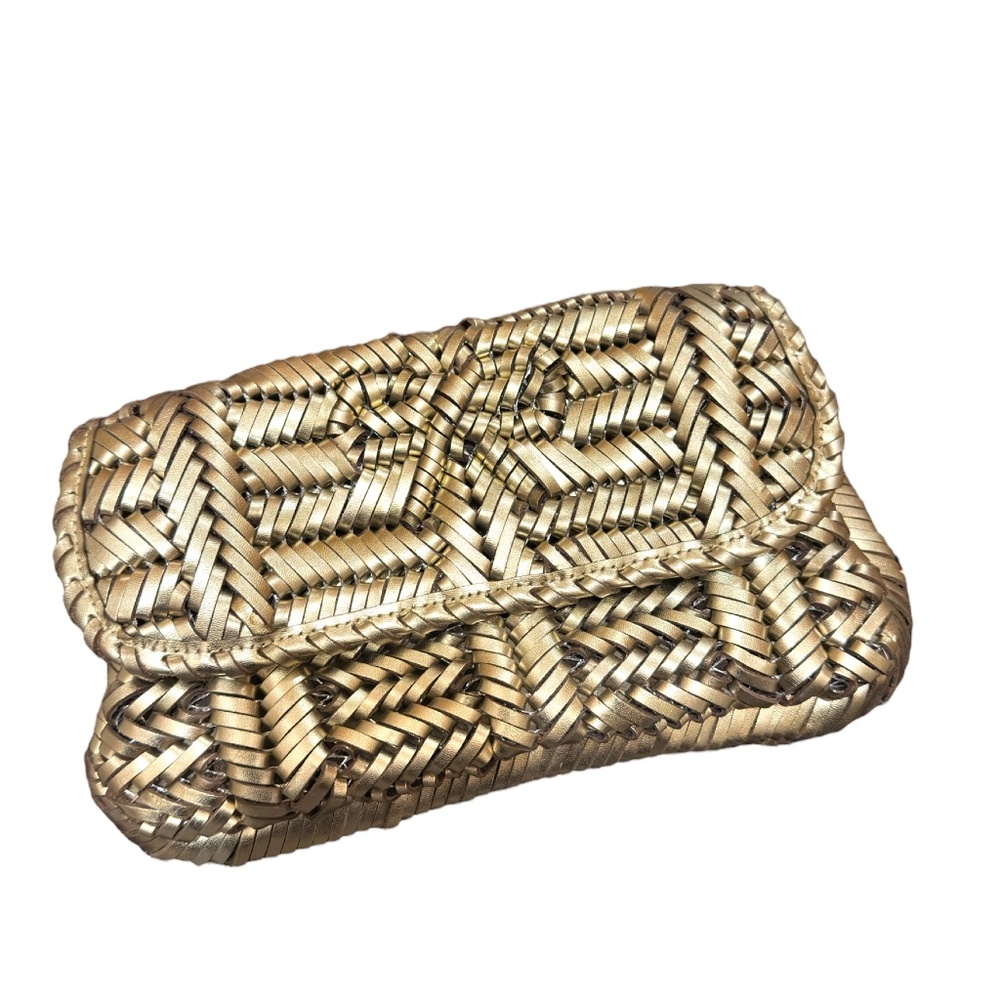 Anya Hindmarch Rossum Clutch Golden